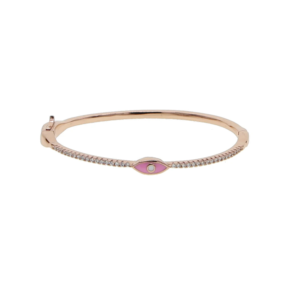 Rose Gold Color Evil Eye Bracelet