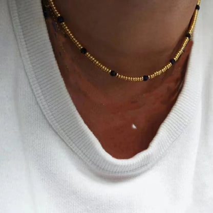 Multilayer Beads Chain Necklaces 