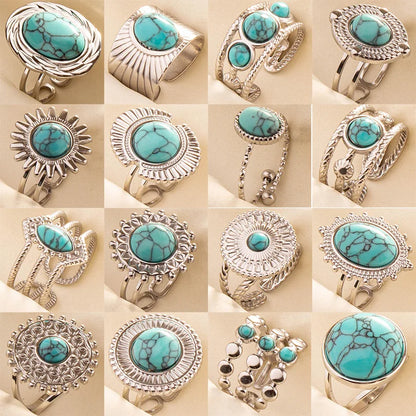 Ethnic Stackable Turquoise Finger Ring