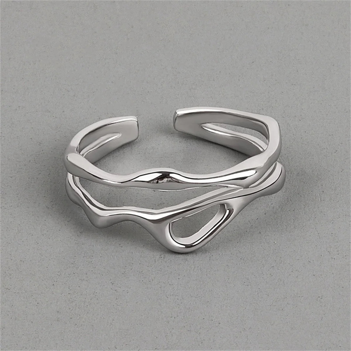 Molten Style Open Statement Ring