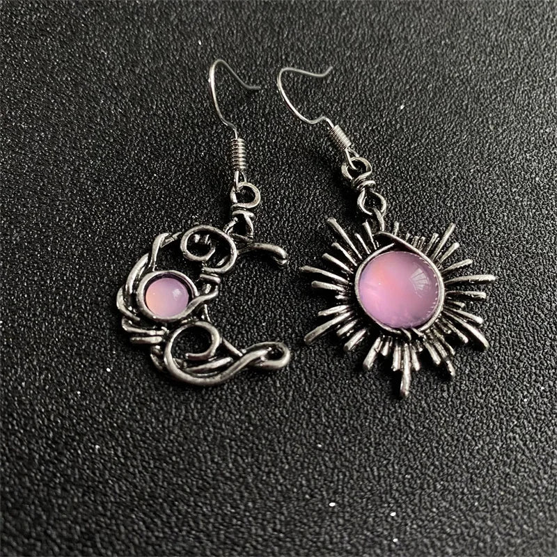 Sun And Moon Earrings boho chic free spirit Sun And Moon Earrings boho chic free spirit 