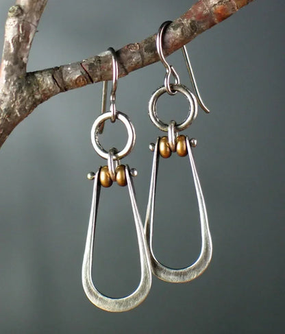 Vintage Ethnic Hook Pendant Earrings