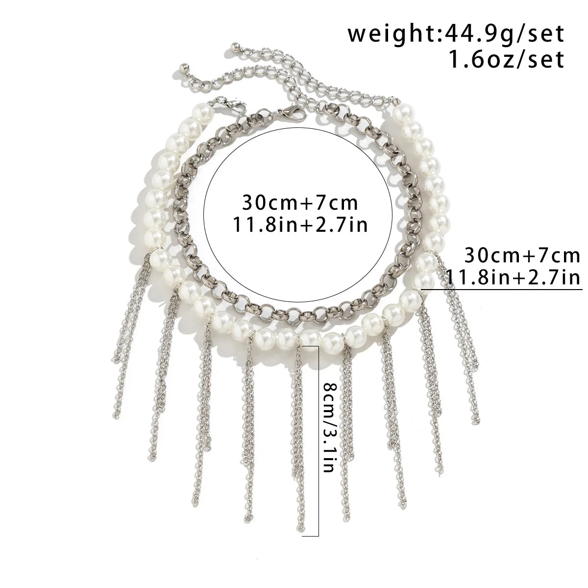 Vintage Tassel pearl Necklace