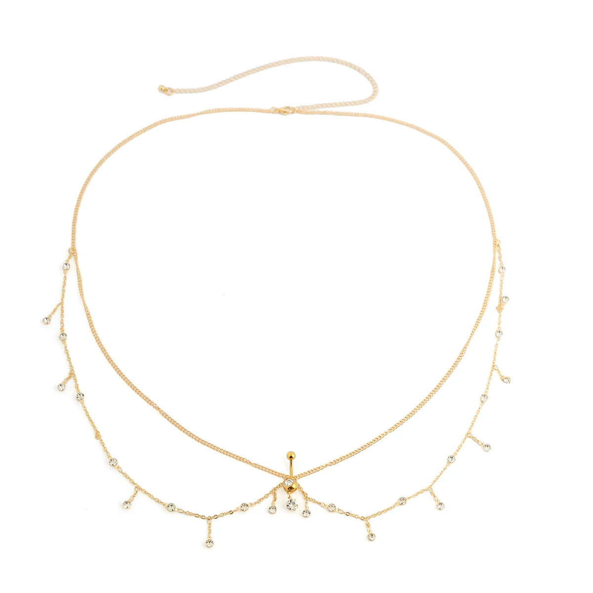 Summer Geometric Metal Body Chain
