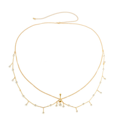 Summer Geometric Metal Body Chain