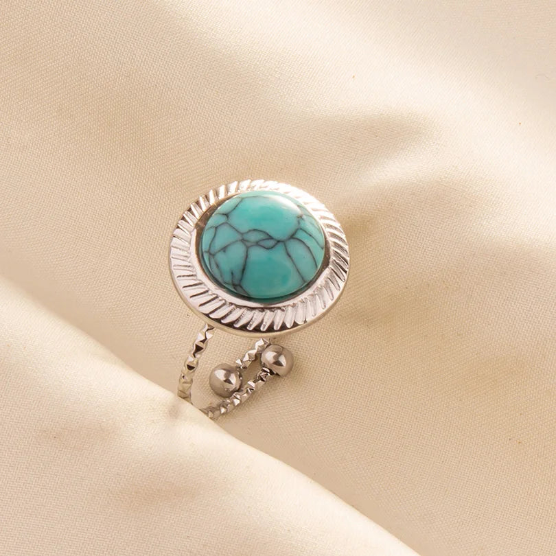Ethnic Stackable Turquoise Finger Ring