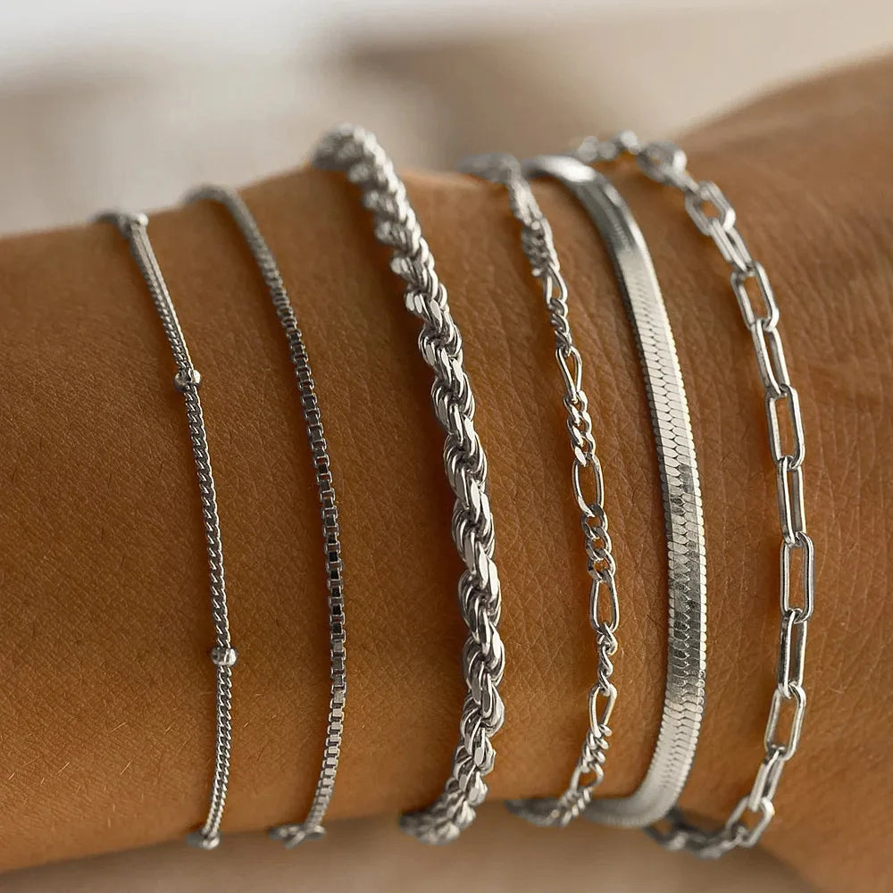 6-Piece Set Multi-layer Bracelets