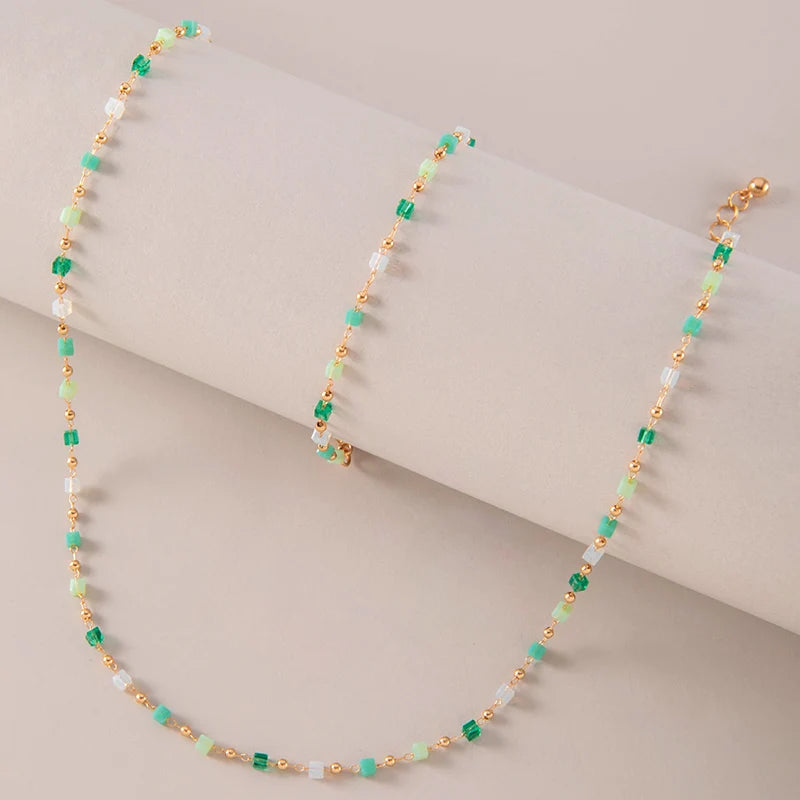 Crystal Stone Choker Necklace