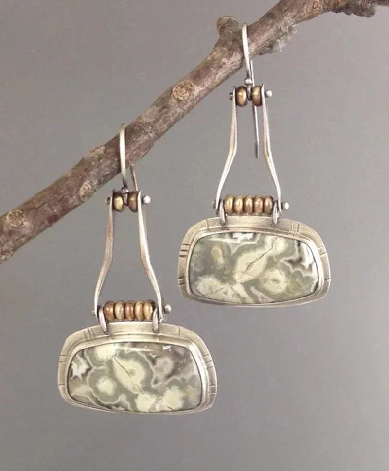 Vintage Ethnic Hook Pendant Earrings