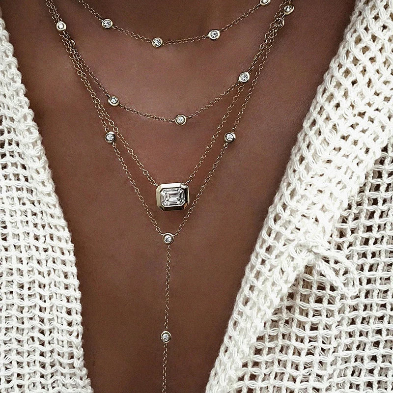 Vintage Multi-Element Crystal Necklace