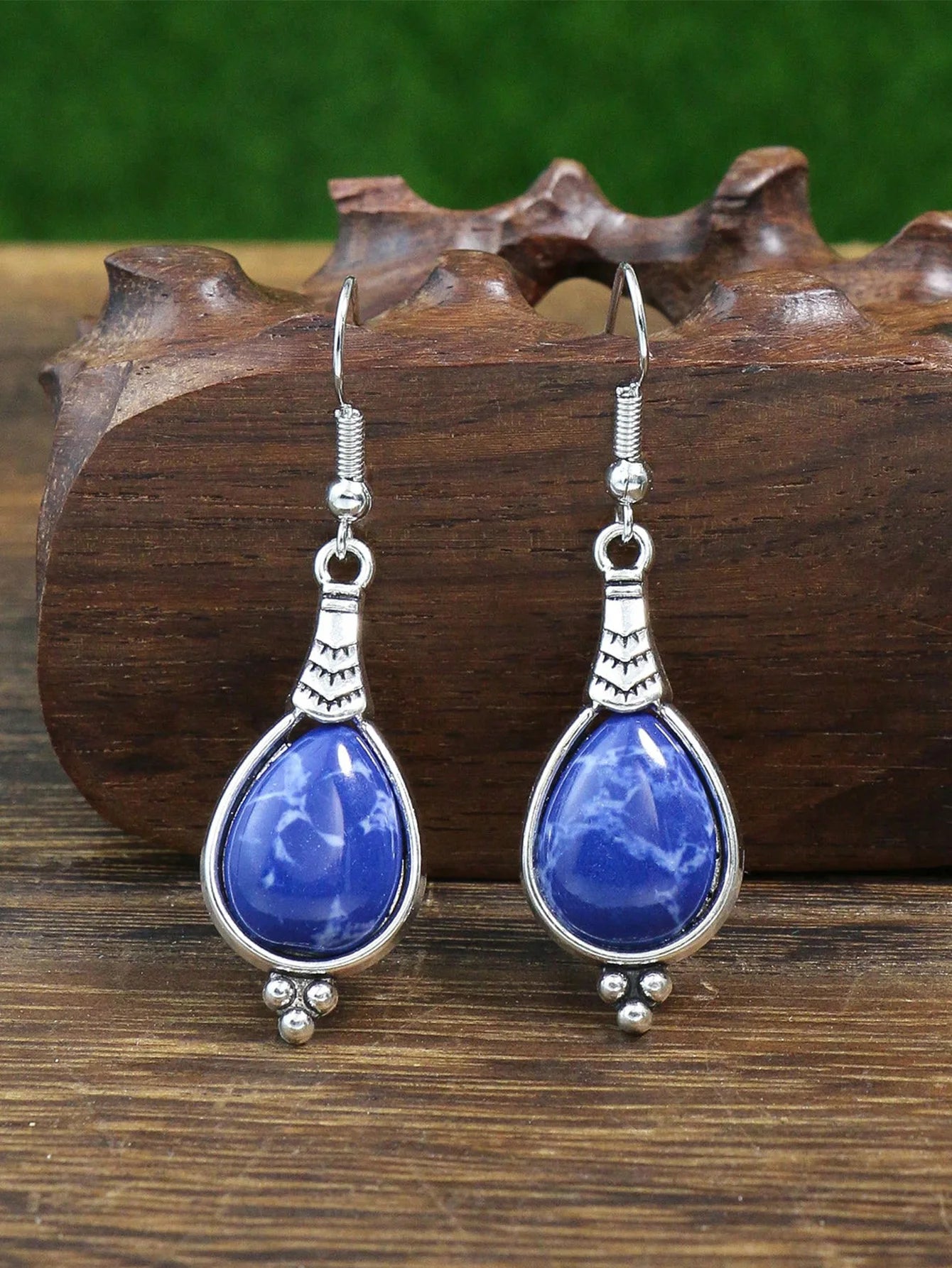 Boho-Chic Inlaid Pendant Set