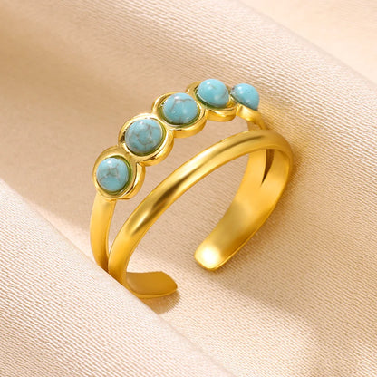 Natural Stone Ring boho chic free spirit