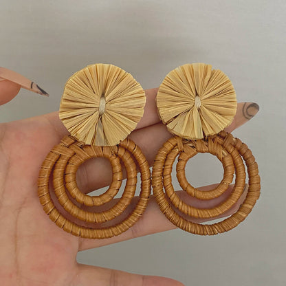 Wooden Drop Earrings