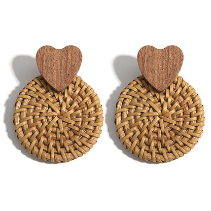 Wooden Drop Earrings