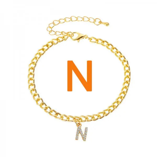 A-Z Initial Letter Anklets Boho chic 