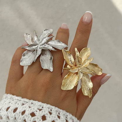 Boho Statement Flower Ring
