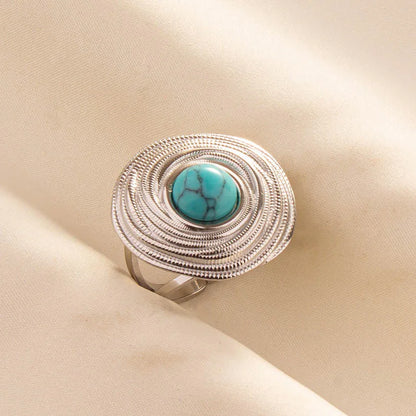 Ethnic Stackable Turquoise Finger Ring