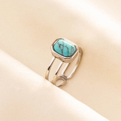 Ethnic Stackable Turquoise Finger Ring