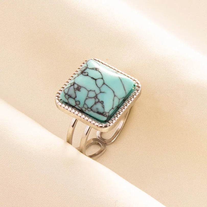 Ethnic Stackable Turquoise Finger Ring