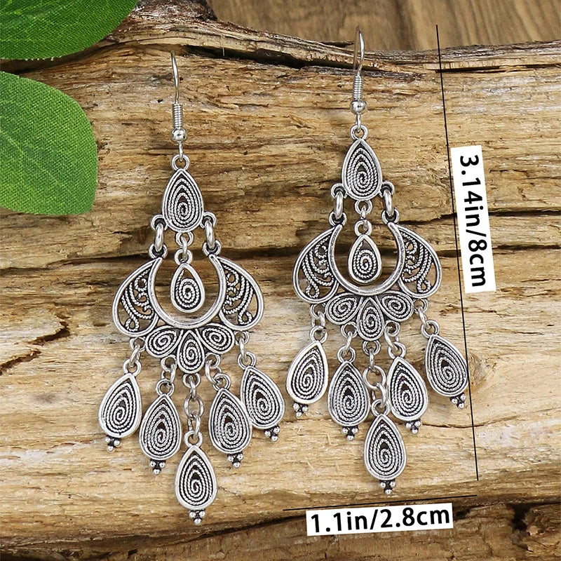 Ethnic Gypsy Tribal Dangle Earrings