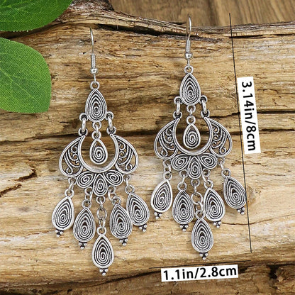 Ethnic Gypsy Tribal Dangle Earrings