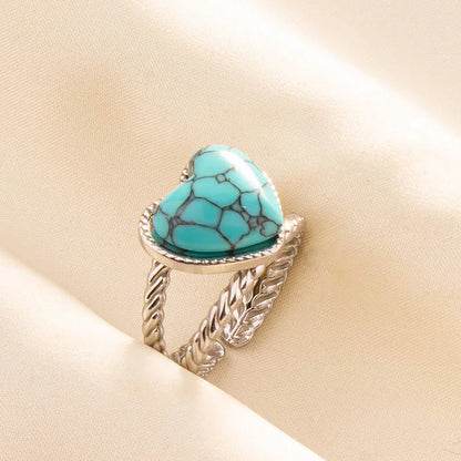 Ethnic Stackable Turquoise Finger Ring