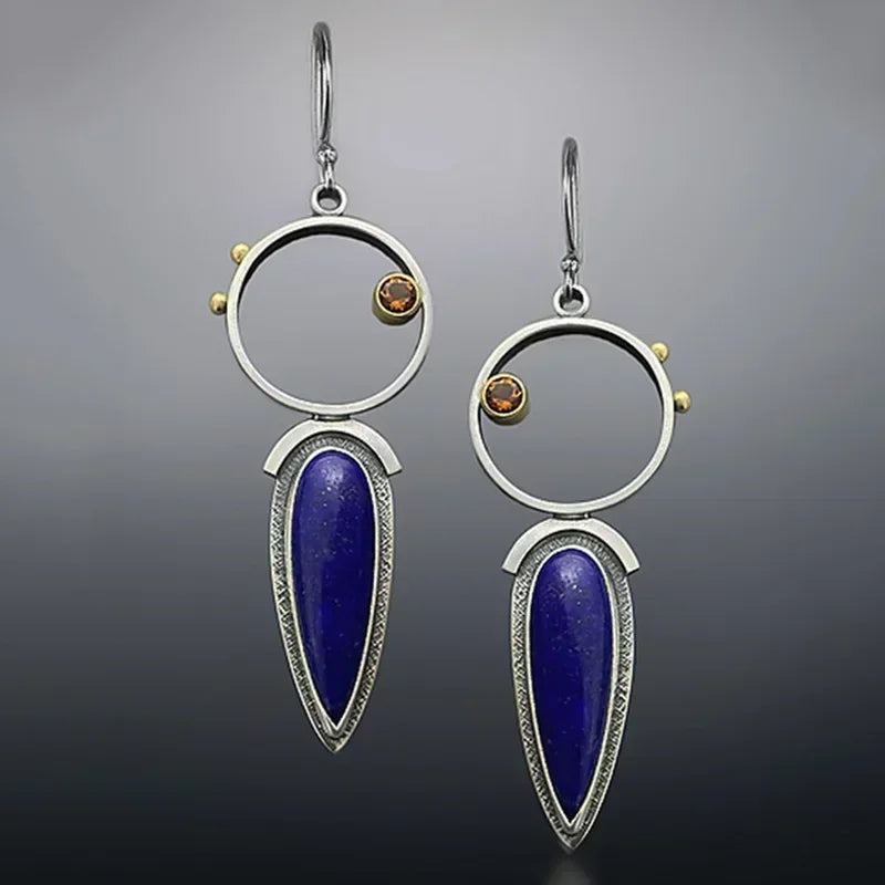 Vintage Ethnic Hook Pendant Earrings