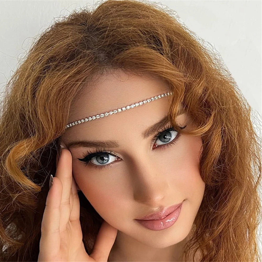 Bohemian Rhinestone Forehead Headband