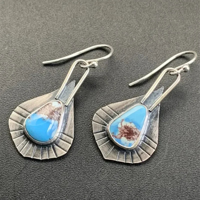 Vintage Ethnic Hook Pendant Earrings