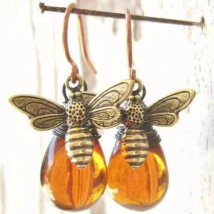 Crystal Bee Crystal Earrings