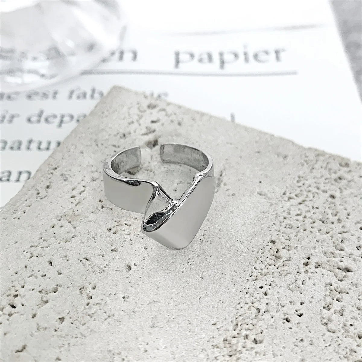 Molten Style Open Statement Ring