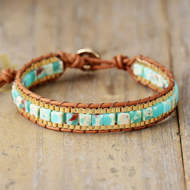 Turquoise Stone Bracelets boho chic 