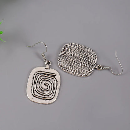 Spiral Dangle Earrings boho chic jewelry