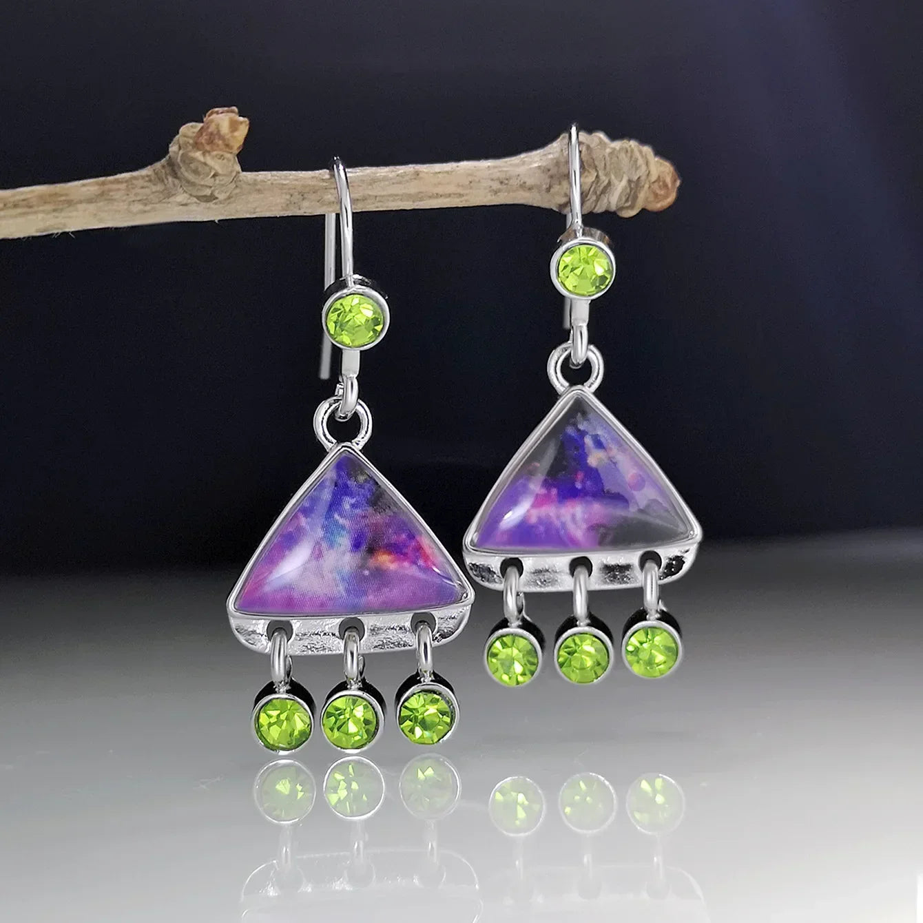 Vintage Ethnic Hook Pendant Earrings
