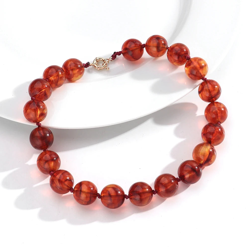 Bohemian Handmade Beaded Rope Necklace