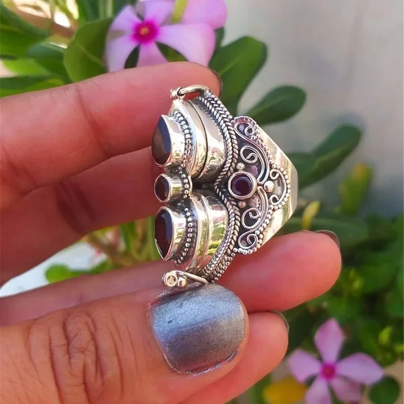 Antique Marcasite Rings Boho chic Life style Jewelry 