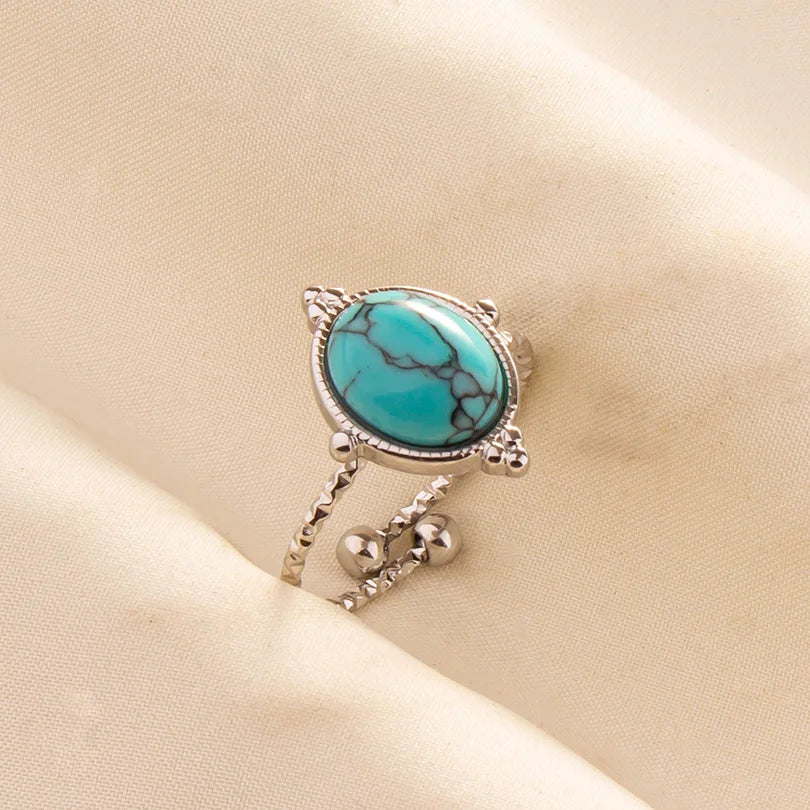 Ethnic Stackable Turquoise Finger Ring