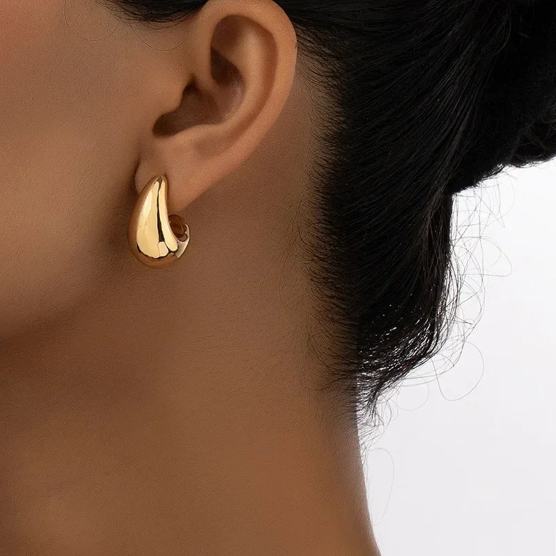 Dome Drop Earrings