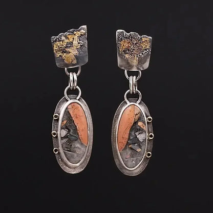 Vintage Ethnic Hook Pendant Earrings