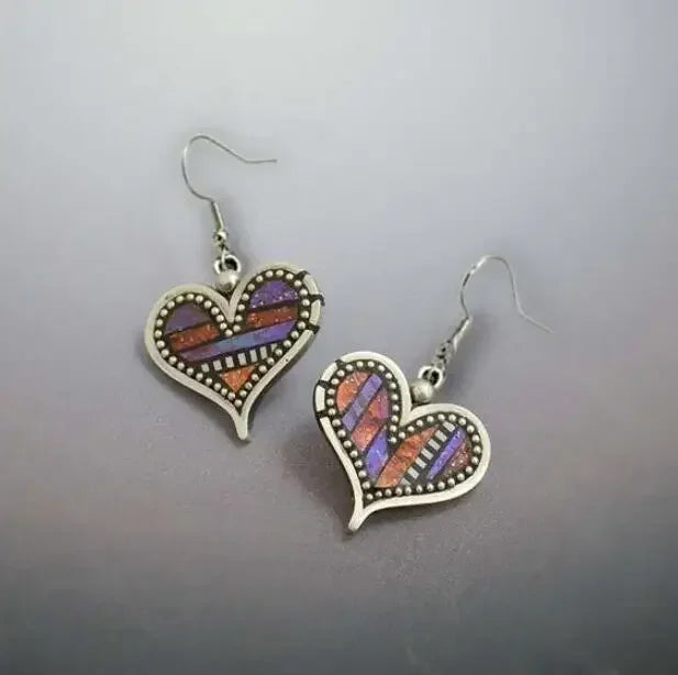Vintage Ethnic Hook Pendant Earrings