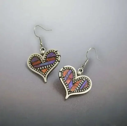 Vintage Ethnic Hook Pendant Earrings