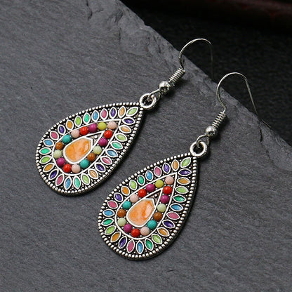 Retro Hollow Flower Earrings Free spirit Jewelry