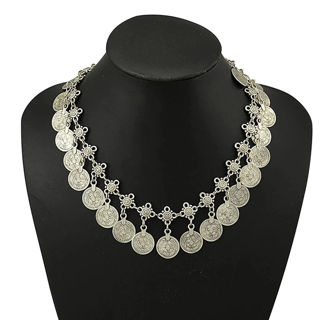 Vintage Ethnic Coins Necklace