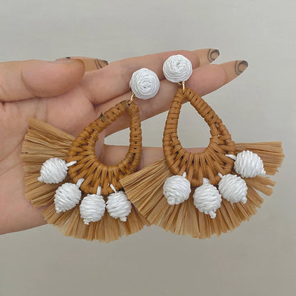 Wooden Drop Earrings