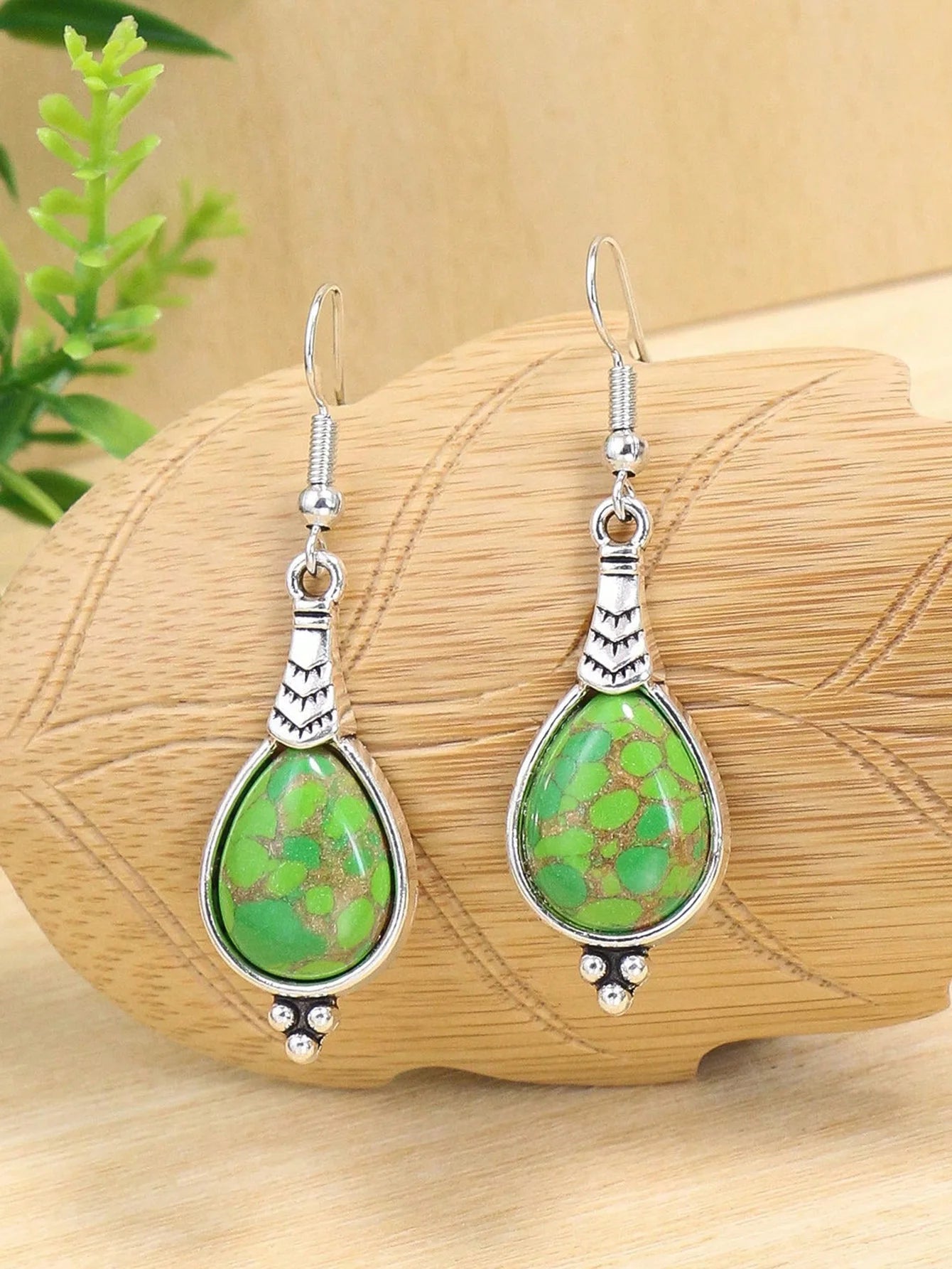 Boho-Chic Inlaid Pendant Set