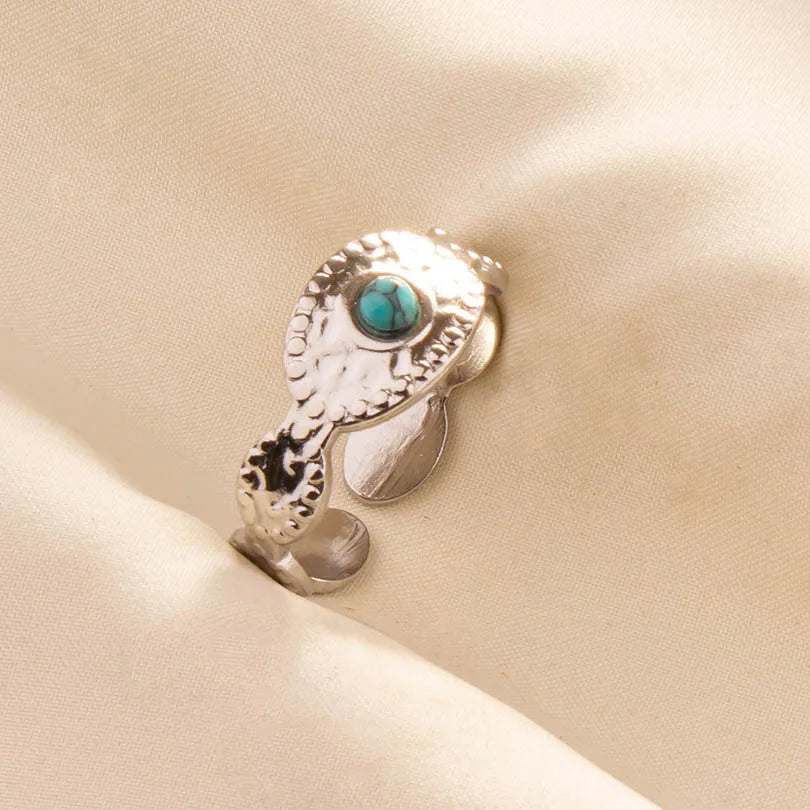 Ethnic Stackable Turquoise Finger Ring