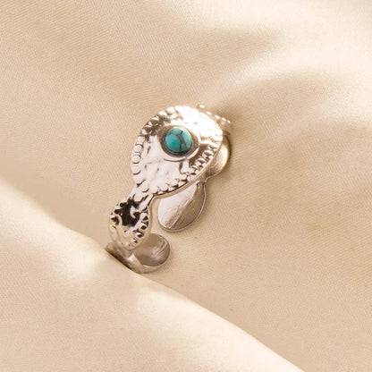 Ethnic Stackable Turquoise Finger Ring
