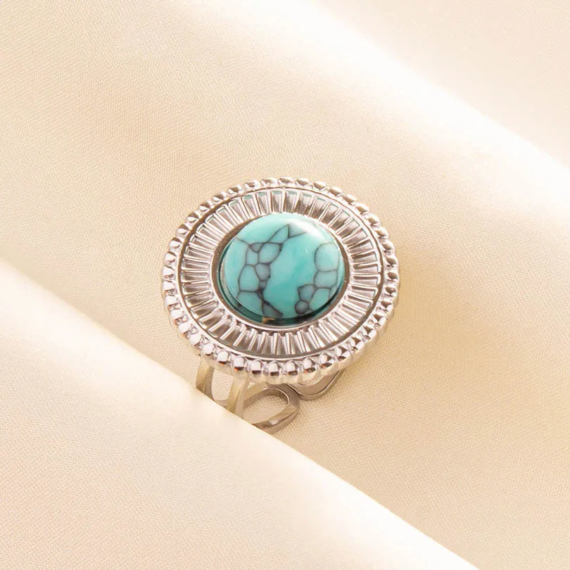 Ethnic Stackable Turquoise Finger Ring