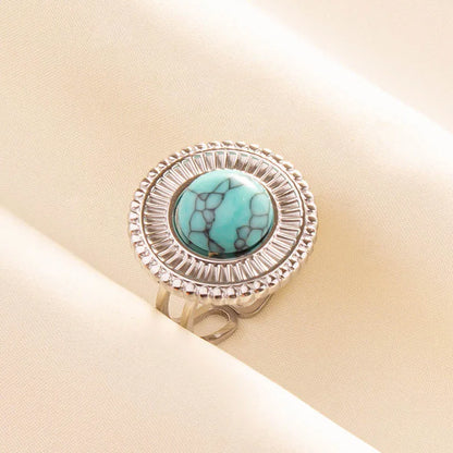 Ethnic Stackable Turquoise Finger Ring