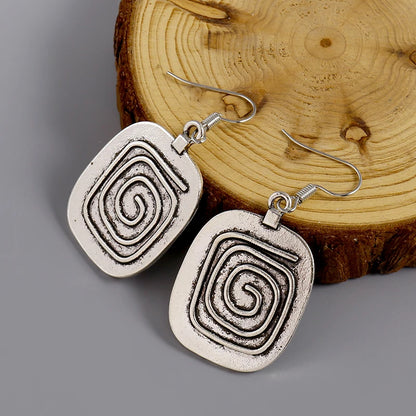 Spiral Dangle Earrings boho chic jewelry